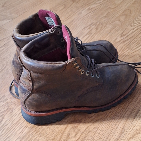 L.L. Bean Men's Bucksport Boots BROWN LEATHER SZ 10 - Picture 4 of 14